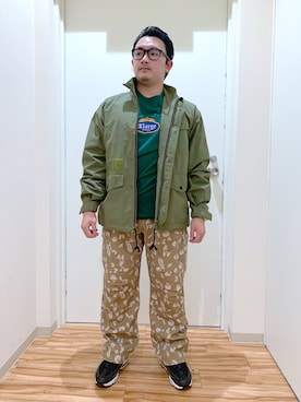 「XLARGE（エクストララージ）のアイテム（ブルゾン）」を使った、RmsDbr1004さん（メンズ・164cm）の冬コーディネート