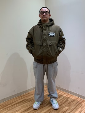 「XLARGE（エクストララージ）のアイテム（ブルゾン）」を使った、RmsDbr1004さん（メンズ・164cm）の秋コーディネート