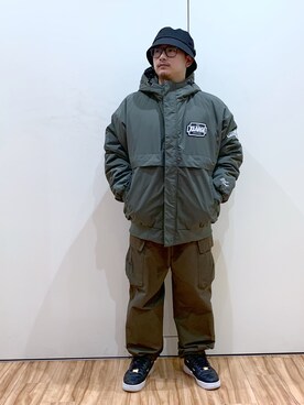 「XLARGE（エクストララージ）のアイテム（ナイロンジャケット）」を使った、RmsDbr1004さん（メンズ・164cm）の秋コーディネート