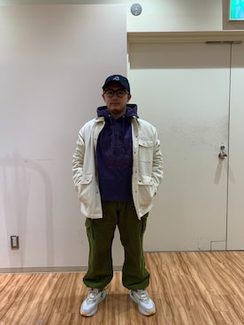 「XLARGE（エクストララージ）のアイテム（ブルゾン）」を使った、RmsDbr1004さん（メンズ・164cm）の秋コーディネート