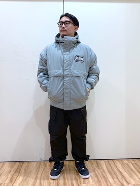 「XLARGE（エクストララージ）のアイテム（ナイロンジャケット）」を使った、RmsDbr1004さん（メンズ・164cm）の秋コーディネート