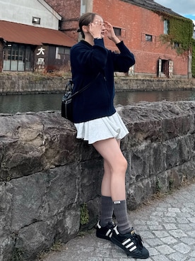 「アイテム（ソックス/靴下）」を使った、いそまた あいさん（レディース・158cm・20代）の秋コーディネート