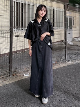 「NIKE（ナイキ）のアイテム（Tシャツ/カットソー）」を使った、いそまた あいさん（レディース・158cm）の夏コーディネート