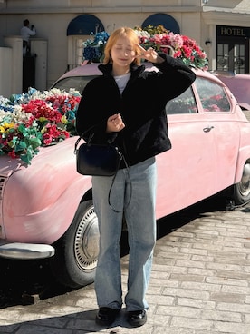 「アイテム（ブルゾン）」を使った、いそまた あいさん（レディース・158cm）の秋コーディネート