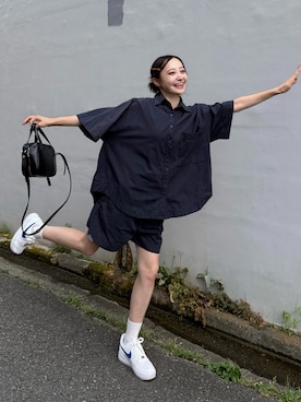 「HANNE（アン）のアイテム」を使った、いそまた あいさん（レディース・158cm）の夏コーディネート
