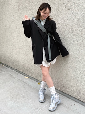 「HANNE（アン）のアイテム」を使った、いそまた あいさん（レディース・158cm）の春コーディネート