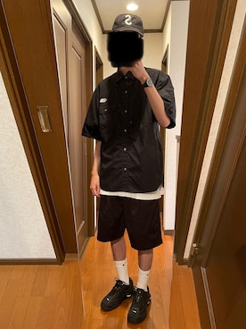 「アイテム（レッグウェア）」を使った、三橋貴志さん（メンズ・176cm）の夏コーディネート