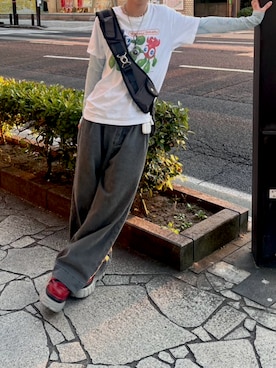 「アイテム（ブーツ）」を使った、McGillisさん（メンズ・165cm）の夏コーディネート