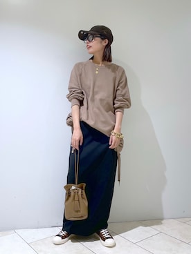 「MICA&DEAL（マイカ＆ディール）のアイテム」を使った、haruhiさん（レディース・157cm）の秋コーディネート