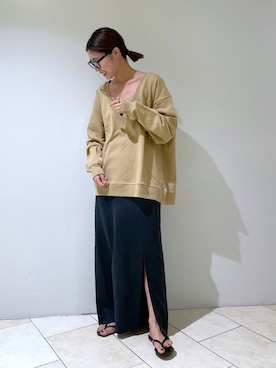 「TKEES（ティキーズ）のアイテム」を使った、haruhiさん（レディース・157cm）の夏コーディネート