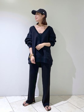 「TKEES（ティキーズ）のアイテム」を使った、haruhiさん（レディース・157cm）の夏コーディネート