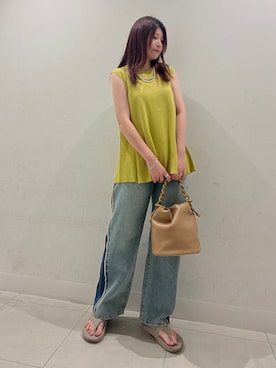 「RODE SKO」｜「アイテム（アクセサリー）」を使った、hikariさん（レディース・162cm）の夏コーディネート