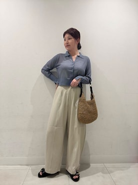「やや暑い」｜hikariさん（レディース・162cm）の夏コーディネート