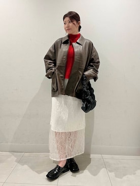 「アイテム（カバーオール）」を使った、hikariさん（レディース・162cm）の秋コーディネート