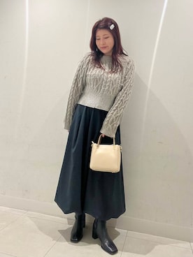 「ホリデー女子会デート」｜hikariさん（レディース・162cm）の冬コーディネート