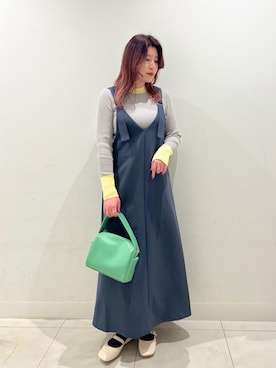 「SENSE OF PLACE by URBAN RESEARCH（センスオブプレイスバイアーバンリサーチ）のアイテム（バレエシューズ）」を使った、hikariさん（レディース・163cm）の冬コーディネート
