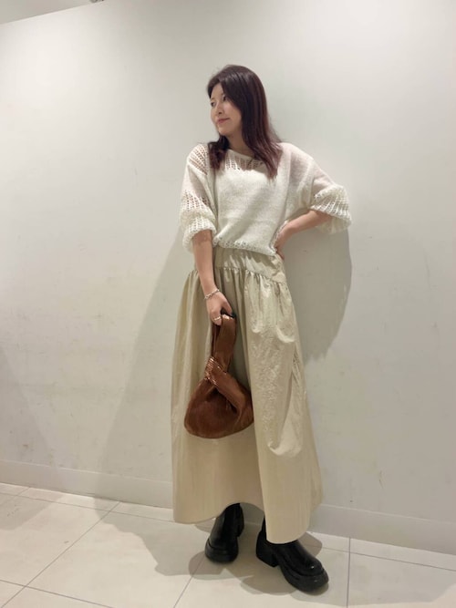 セール】モヘアタッチパッチワークセーター（ニット/セーター）｜SENSE