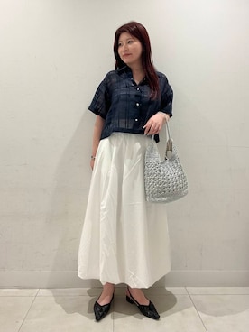 「やや暑い」｜hikariさん（レディース・162cm）の夏コーディネート