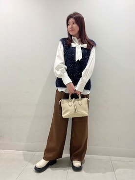 「SENSE OF PLACE by URBAN RESEARCH（センスオブプレイスバイアーバンリサーチ）の『消臭』サイドゴアボリュームソールブーツ（ブーツ）」を使った、hikariさん（レディース・162cm）の秋コーディネート