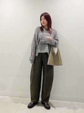 「アイテム（ダウンベスト）」を使った、hikariさん（レディース・162cm）の秋コーディネート