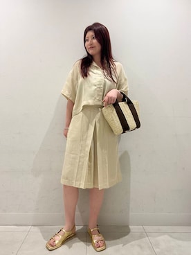 「バミューダパンツ」｜hikariさん（レディース・162cm）の夏コーディネート