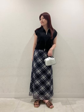 「やや暑い」｜hikariさん（レディース・162cm）の夏コーディネート