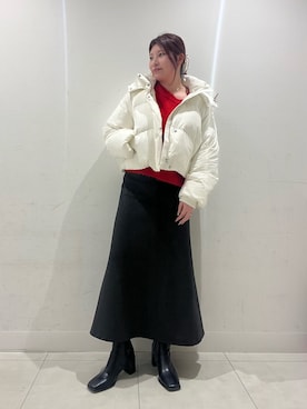 「SENSEOFPLACE」｜「アイテム（ジャケット/アウター）」を使った、hikariさん（レディース・162cm）の冬コーディネート