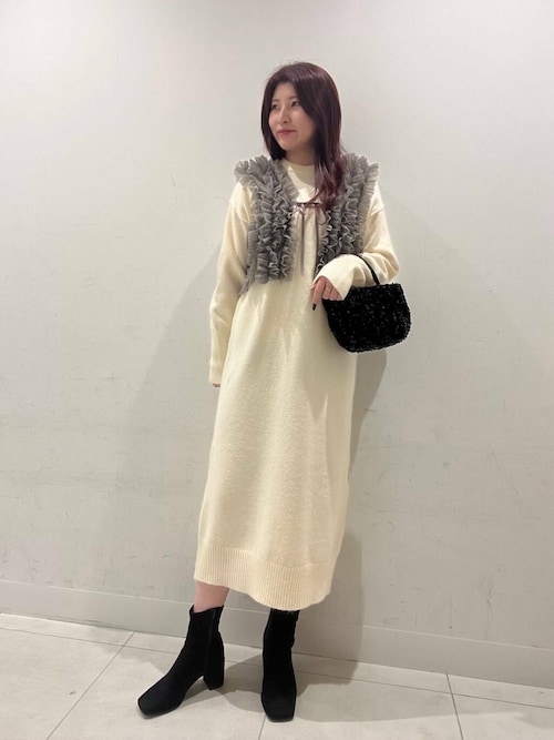 Public Tokyo ベストレイヤードニットワンピース 極美品✨】パブリック