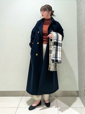 「チェック柄に恋してる」｜「アイテム（その他シューズ）」を使った、hikariさん（レディース・163cm）の冬コーディネート