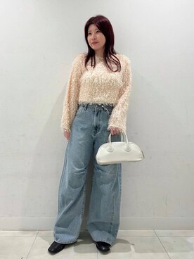 「SENSE OF PLACE by URBAN RESEARCH（センスオブプレイスバイアーバンリサーチ）のコインローファー（ローファー）」を使った、hikariさん（レディース・162cm）の冬コーディネート