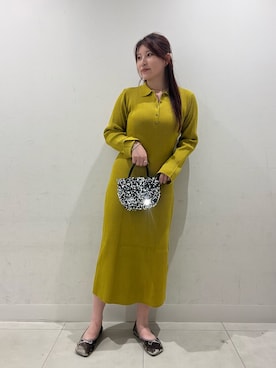 「アイテム（バレエシューズ）」を使った、hikariさん（レディース・162cm）の秋コーディネート