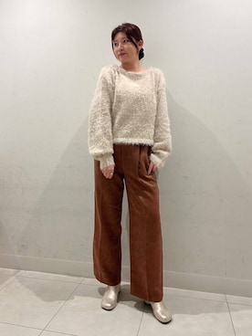 「アイテム（ステンカラーコート）」を使った、hikariさん（レディース・162cm）の秋コーディネート