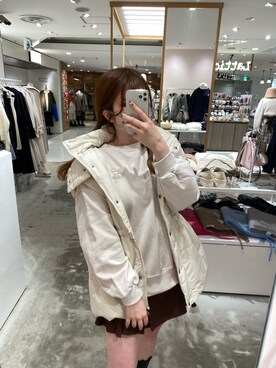 「one after another NICE CLAUP（ワンアフターアナザーナイスクラップ）のアイテム（スウェット）」を使った、みどりさん（レディース・160cm）の秋コーディネート
