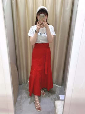 「NUN（エヌユーエヌ）のアイテム」を使った、みどりさん（レディース・160cm）の夏コーディネート