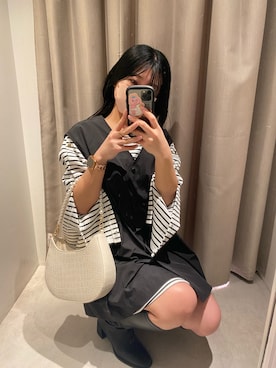 「ほめられ本命コーデ」｜「アイテム（マウンテンパーカー）」を使った、noaさん（レディース・153cm）の冬コーディネート