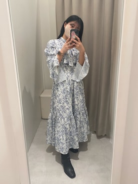 「トワルドジュイ」｜「アイテム（ワンピース/ドレス）」を使った、noaさん（レディース・153cm）の冬コーディネート