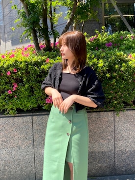 「ごきげんウィーク」｜「アイテム（キャミソール）」を使った、noaさん（レディース・153cm）の春コーディネート