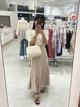 「one after another NICE CLAUP（ワンアフターアナザーナイスクラップ）のアイテム（その他シューズ）」を使った、noaさん（レディース・153cm）の夏コーディネート