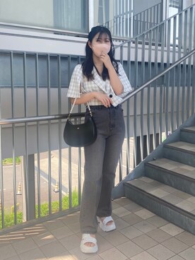 「スポサン」｜「アイテム（ジャケット/アウター）」を使った、noaさん（レディース・153cm）の春コーディネート