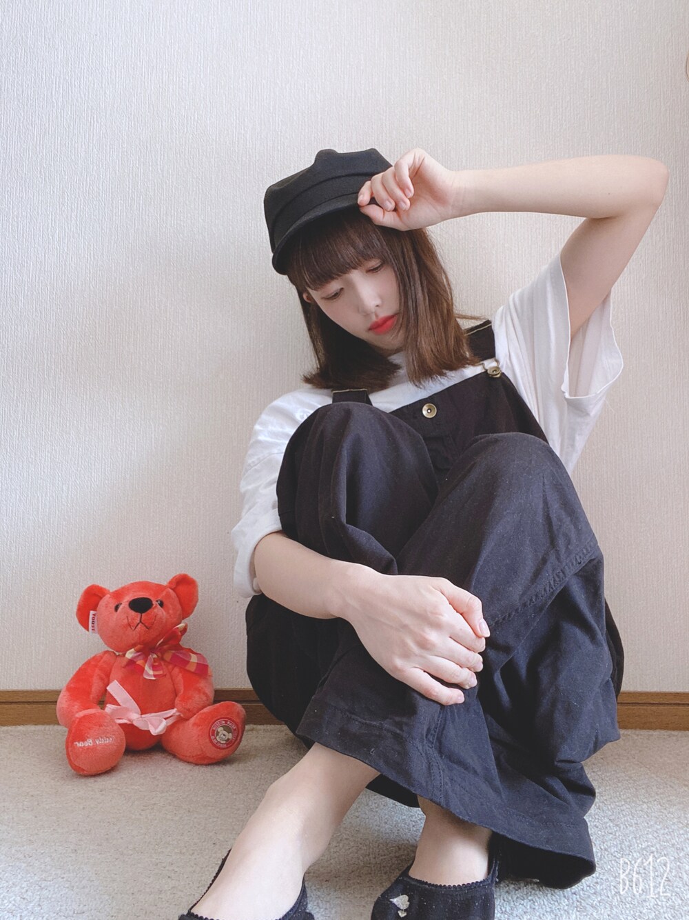 niko and（ニコアンド）の「起毛ツイルドロストサロペット