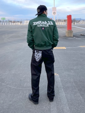 「ファッションの力を信じよう」｜「アイテム（ミリタリージャケット）」を使った、shuppi12さん（メンズ・172cm）の冬コーディネート