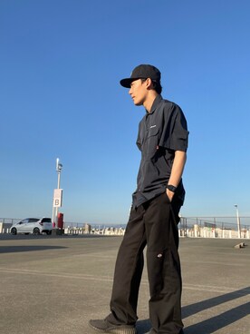 「AVIREX（アヴィレックス）のアイテム（キャップ）」を使った、shuppi12さん（メンズ・172cm）の春コーディネート