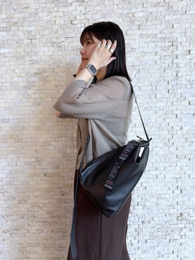 「アイテム（チャーム）」を使った、わたさんさん（レディース・167cm）の秋コーディネート