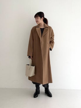 「カシミヤ」｜「アイテム（ワンピース/ドレス）」を使った、rlvv37さん（レディース・163cm）の秋コーディネート