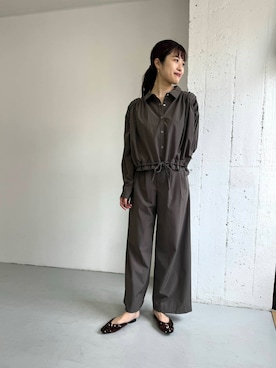 「RODE SKO（ロデスコ）の『MADE IN JAPAN』スパンコールミュール（その他シューズ）」を使った、rlvv37さん（レディース・163cm）の秋コーディネート