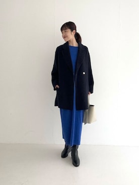 「アイテム（チェスターコート）」を使った、rlvv37さん（レディース・163cm）の秋コーディネート
