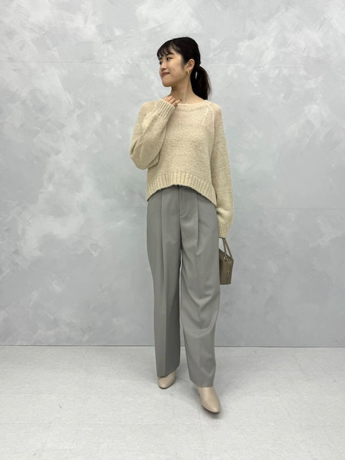 美品　アーバンリサーチロッソ　ROSSO　モヘアニュアンスニット　トップス　秋冬 セール】『WEB限定』ドッキングラメニット（ニット/セーター）｜URBAN