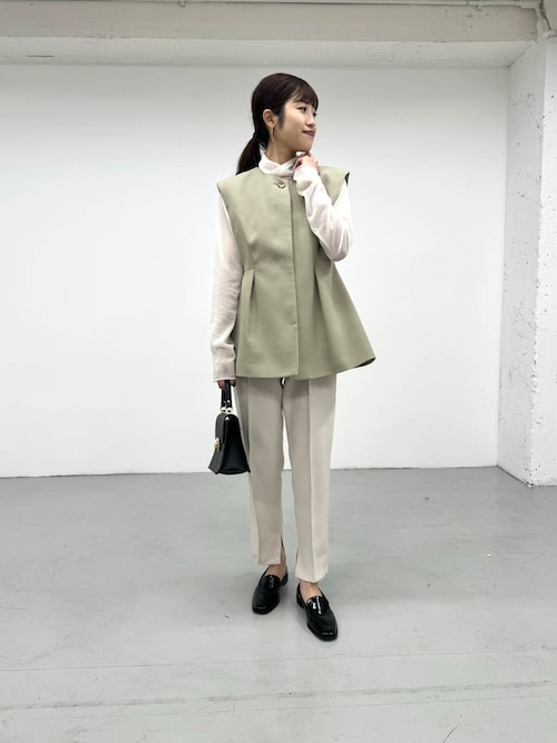 セール】F by ROSSO ノーカラーペプラムジレ（その他アウター