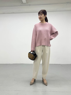 「冬の差し色コーデ」｜rlvv37さん（レディース・163cm）の冬コーディネート