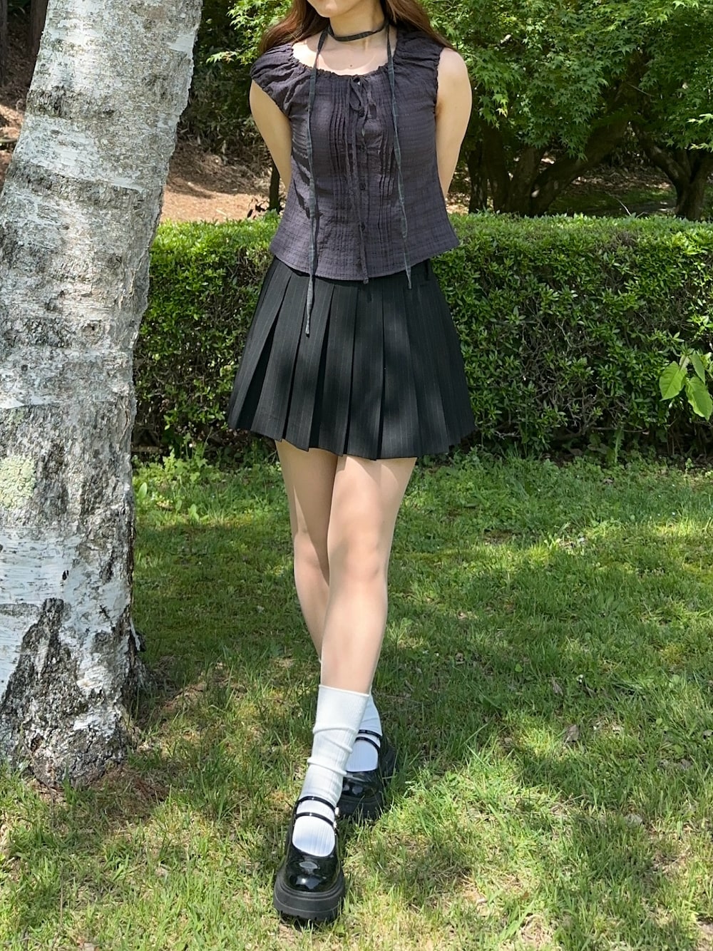 ✨未使用級✨ epine ダブルストラップ　ゴア　パンプス　エナメル　厚底　黒 epine パンプス ✨未使用級✨ epine ダブルストラップ ゴア パンプス